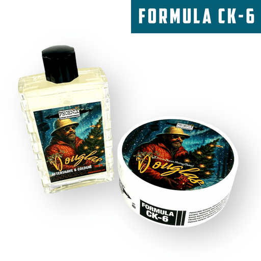 Douglas Fir Artisan Shaving Soap & Aftershave Bundle Deal | Ultra Premium CK - 6 Formula | Made With Pure Essential Oils | 4oz - Phoenix Shaving
