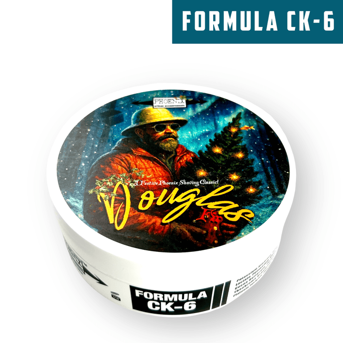 Douglas Fir Limited Holiday Seasonal Shaving Soap | Formula CK - 6 | Made With Pure Essential Oils - Phoenix Shaving