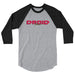 Droid Black 3/4 sleeve raglan baseball shirt - Phoenix Artisan Accoutrements