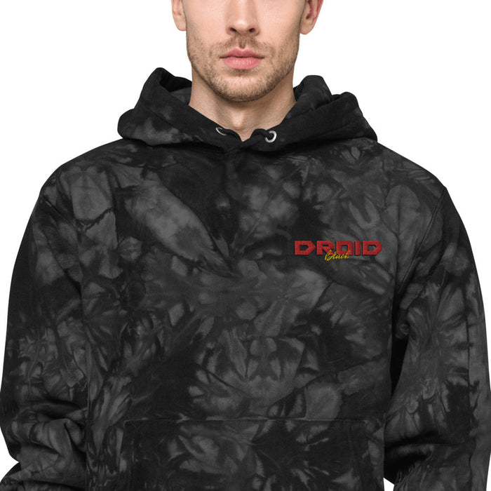 Droid Black Unisex Champion Tie-Dye Hoodie - Phoenix Artisan Accoutrements