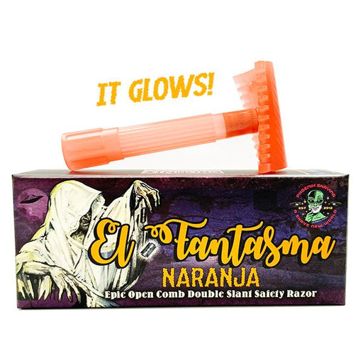 El Fantasma "Naranja" EPIC Open Comb Double Slant Safety Razor | It's Twisted! - Phoenix Artisan Accoutrements