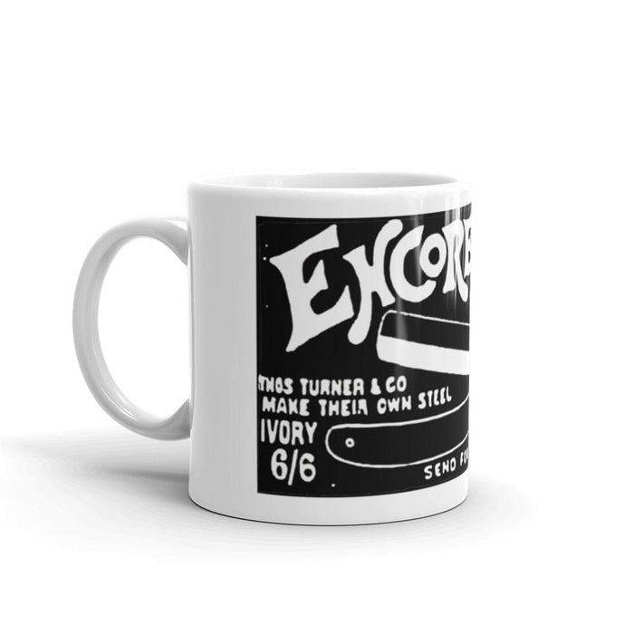 Encore Straight Razor Ad 1907 Coffee Mug | Available in 2 Sizes! - Phoenix Artisan Accoutrements