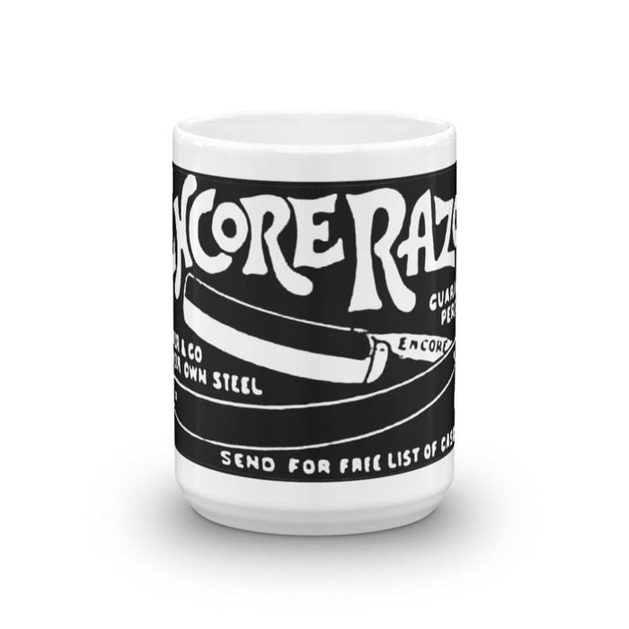 Encore Straight Razor Ad 1907 Coffee Mug | Available in 2 Sizes! - Phoenix Artisan Accoutrements