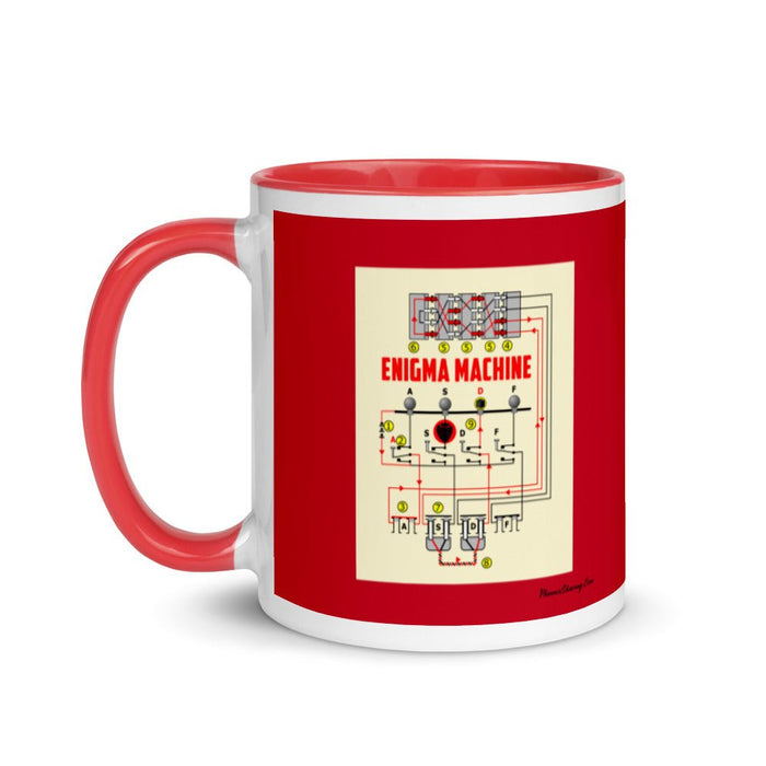 Enigma Machine Classic Diner Coffee Mug | Available in 2 colors! - Phoenix Artisan Accoutrements