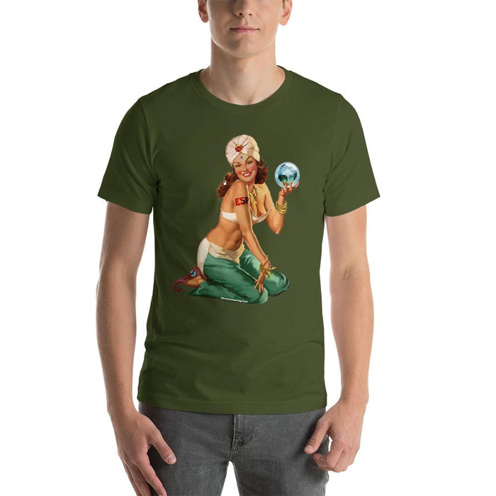 ESP Pin-up Short-Sleeve Unisex T-Shirt | Limited Edition - Phoenix Artisan Accoutrements