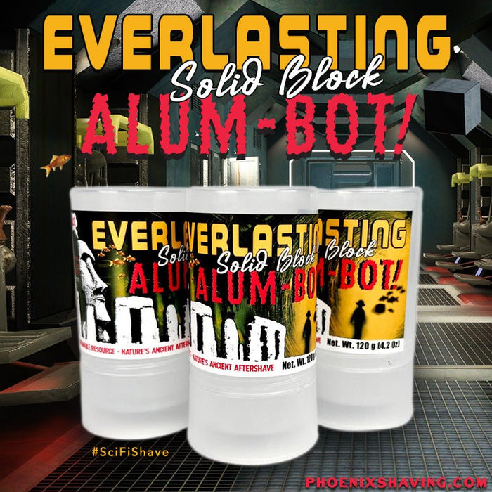 Everlasting Solid Block Alum-Bot! | Nature's Ancient Aftershave! | 4.2 oz [120 g] - Phoenix Artisan Accoutrements