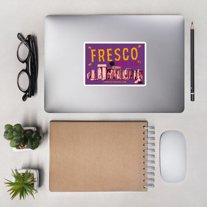 Fresco Rocks! Bubble-Free Stickers | Available in 3 Sizes! - Phoenix Artisan Accoutrements