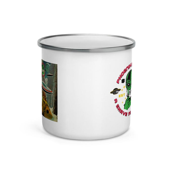 Frost Byte Classic Camper's Enamel Coffee Mug - Phoenix Artisan Accoutrements