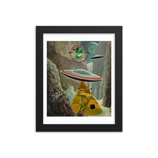 Frost Byte Framed Print - Phoenix Artisan Accoutrements