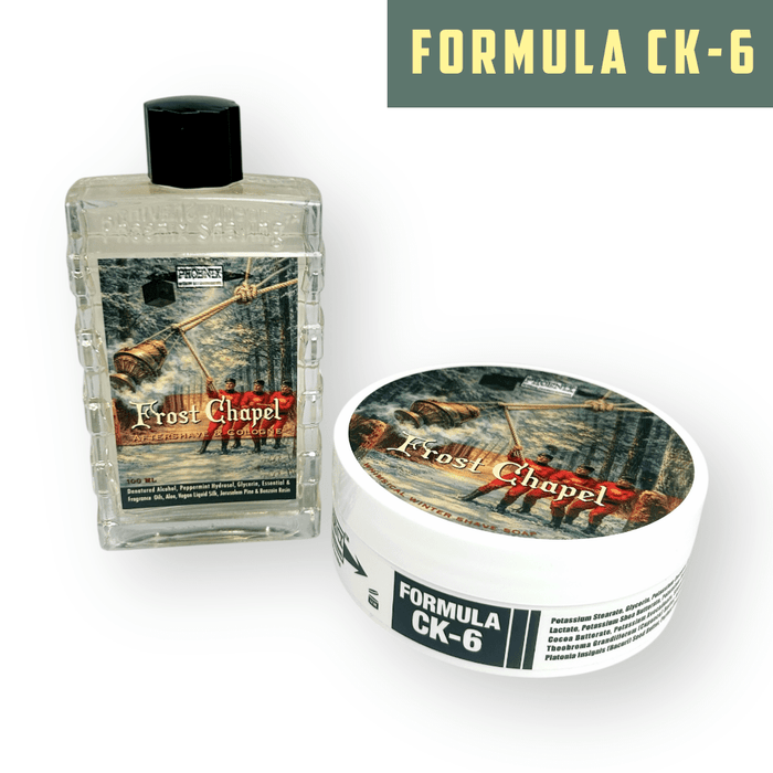 Frost Chapel Artisan Shave Soap & Aftershave Bundle | Ultra Premium CK - 6 Formula | A 2025 Advent Calendar Superstar! - Phoenix Shaving