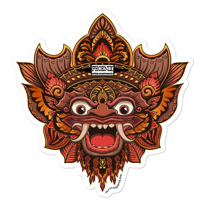 Garden of Bali Vinyl Bubble-Free Stickers | Available in 3 Sizes - Phoenix Artisan Accoutrements