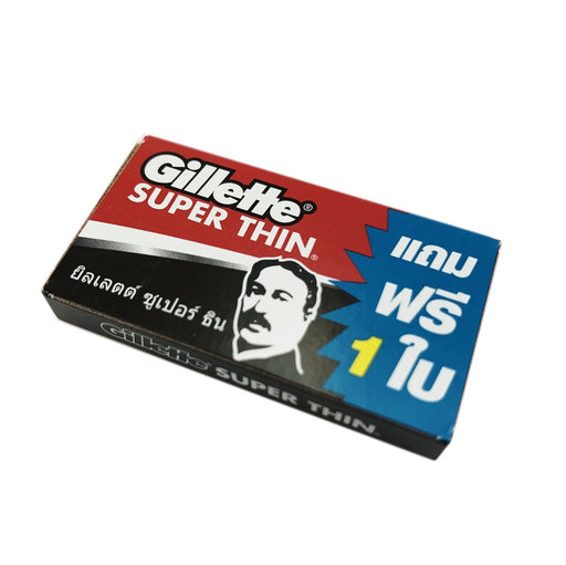 Gillette Super Thin DE Razor Blades Improved Stainless - 5+1 Blade Pack - Phoenix Artisan Accoutrements