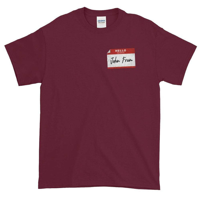 Hello My Name Is John Frum Short-Sleeve T-Shirt - Phoenix Artisan Accoutrements