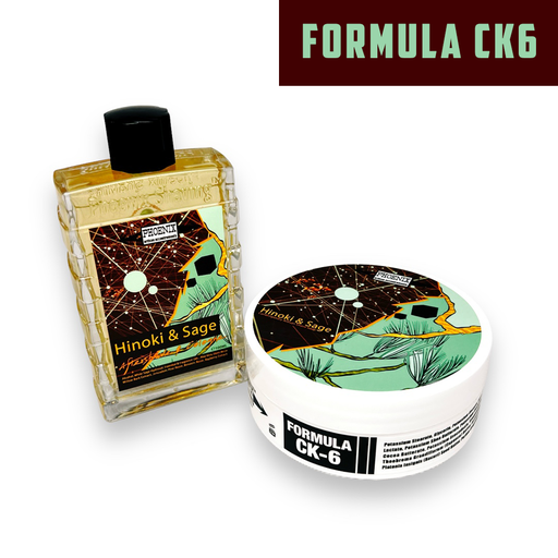 Hinoki & Sage Artisan Shaving Soap & Aftershave Bundle Deal | Ultra Premium CK-6 Formula | An Instant Classic! - Phoenix Artisan Accoutrements