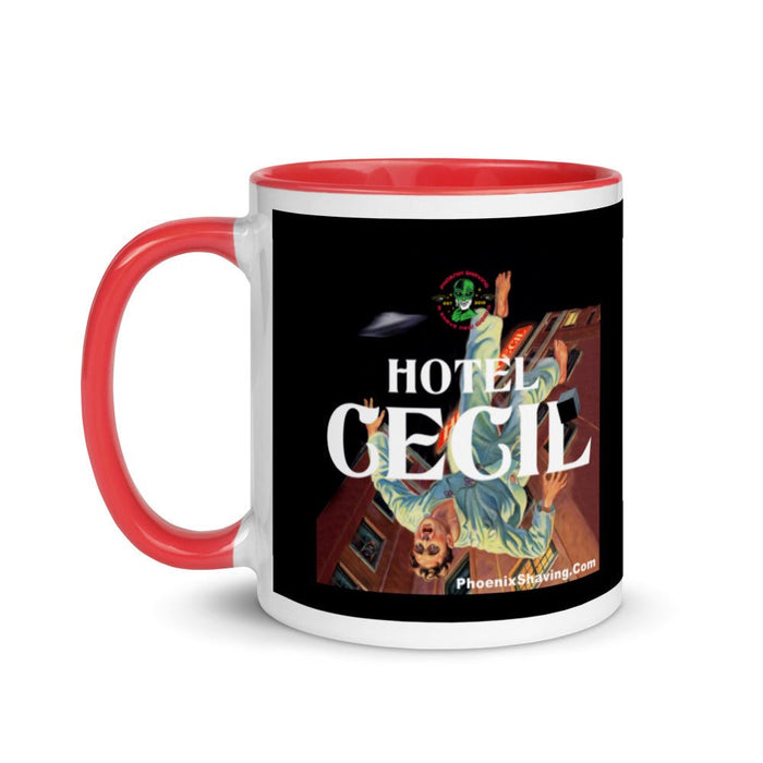 Hotel Cecil Coffee Mug with Color Inside | 2 Colors Avaialble! - Phoenix Artisan Accoutrements