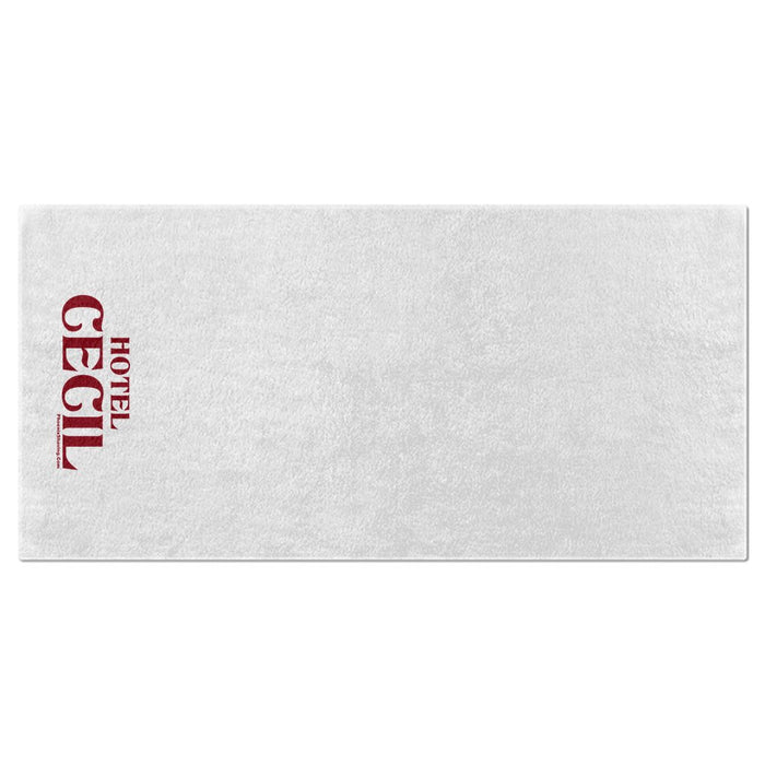 Hotel Cecil Haunted Bath Towel | 28" x 56" | Made in USA - Phoenix Artisan Accoutrements