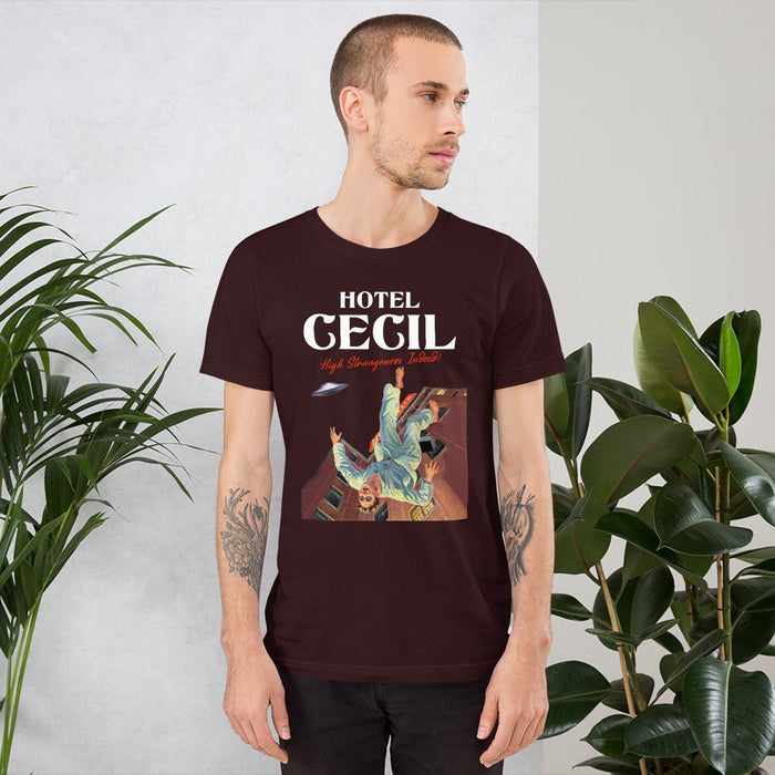 Hotel Cecil "High Strangeness Indeed" Short-Sleeve Unisex T-Shirt - Phoenix Artisan Accoutrements