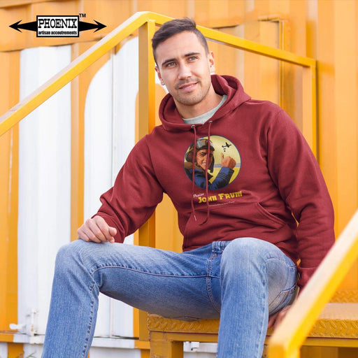 John Frum Hooded Sweatshirt - Killer Style! - Phoenix Artisan Accoutrements