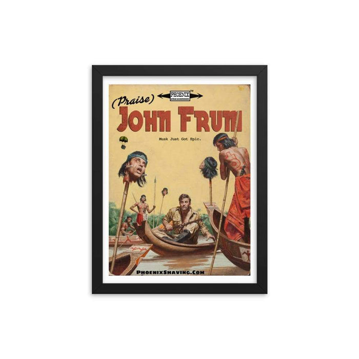 John Frum Shave Den Framed Print - Phoenix Artisan Accoutrements