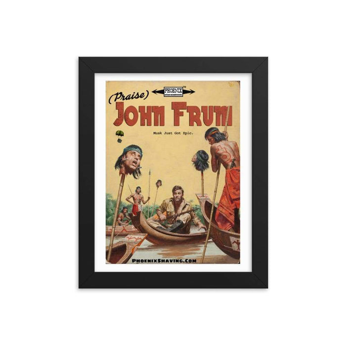 John Frum Shave Den Framed Print - Phoenix Artisan Accoutrements