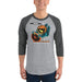 Killer Atomic Pumpkin Baseball Shirt! 3/4 sleeve raglan shirt - Phoenix Artisan Accoutrements