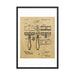 King C Gillette Patent Drawing 1904 Framed Print - Phoenix Artisan Accoutrements