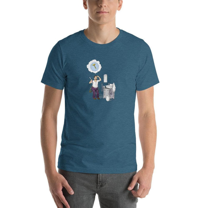 King Gillette's Eureka Moment Short-Sleeve Unisex T-Shirt - Phoenix Artisan Accoutrements