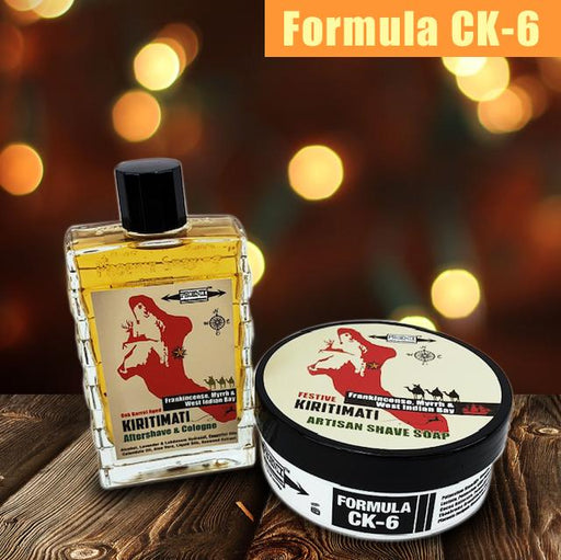 Kiritimati Shaving Artisan Shave Soap & Aftershave Cologne Bundle Deal | Ultra Premium Formula CK-6 - Phoenix Artisan Accoutrements