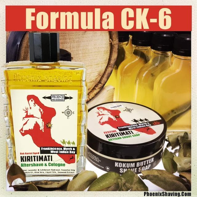 Kiritimati Shaving Artisan Shave Soap & Aftershave Cologne Bundle Deal | Ultra Premium Formula CK-6 - Phoenix Artisan Accoutrements