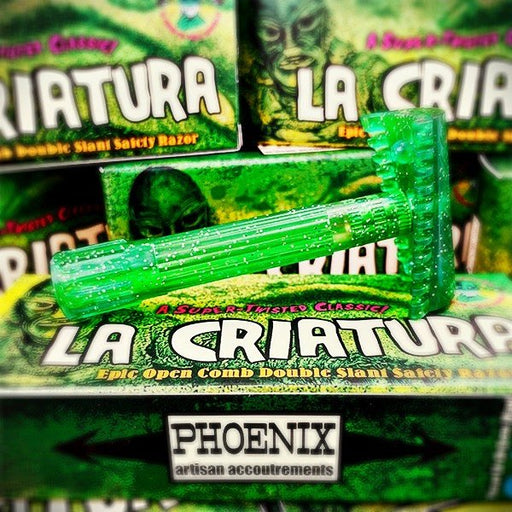 La Criatura Open Comb Double Slant Safety Razor | Twisted Shave Tech | Spark-Tacular! - Phoenix Artisan Accoutrements