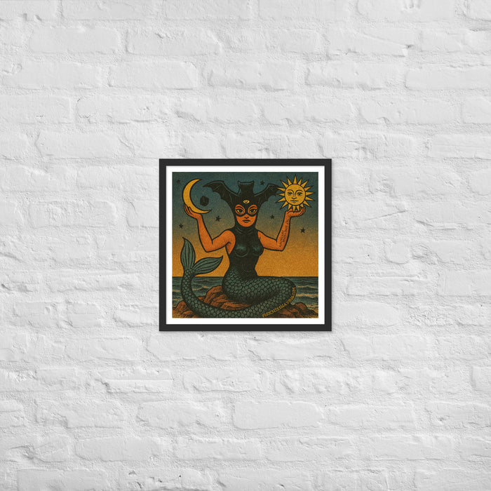 La Sirena Alternate Art Framed Print | Available in Multiple Sizes - Phoenix Artisan Accoutrements