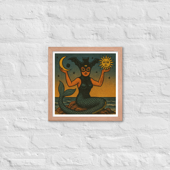 La Sirena Alternate Art Framed Print | Available in Multiple Sizes - Phoenix Artisan Accoutrements