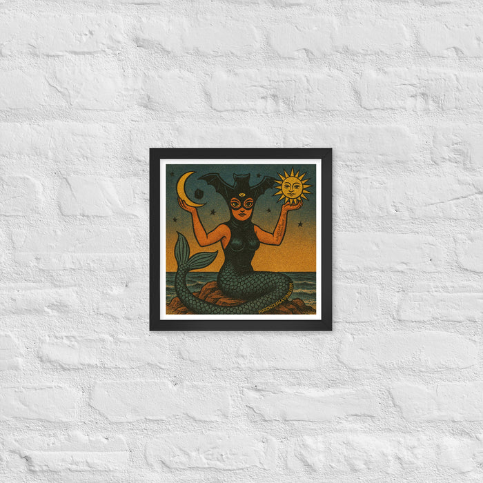 La Sirena Alternate Art Framed Print | Available in Multiple Sizes - Phoenix Artisan Accoutrements