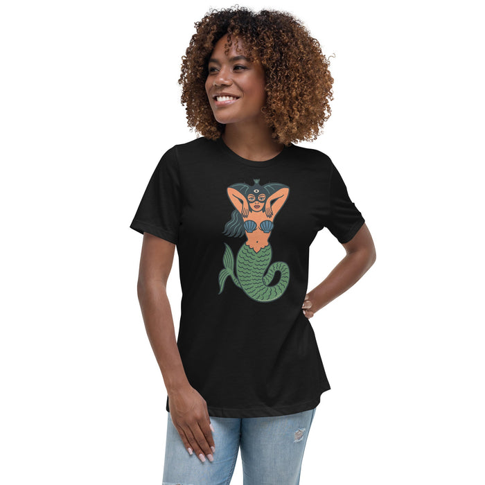 La Sirena Women's Relaxed T-Shirt | Available In Multiple Colors - Phoenix Artisan Accoutrements