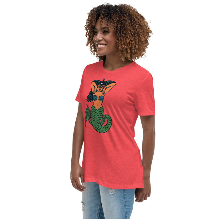 La Sirena Women's Relaxed T-Shirt | Available In Multiple Colors - Phoenix Artisan Accoutrements