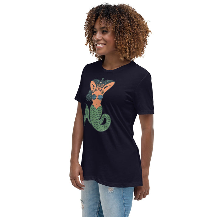 La Sirena Women's Relaxed T-Shirt | Available In Multiple Colors - Phoenix Artisan Accoutrements