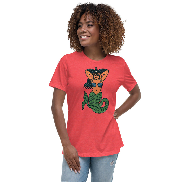 La Sirena Women's Relaxed T-Shirt | Available In Multiple Colors - Phoenix Artisan Accoutrements