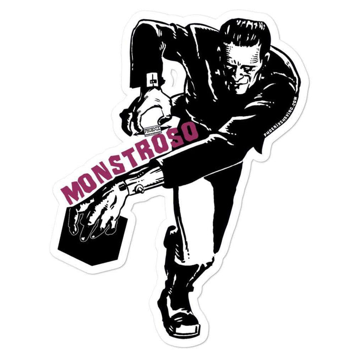 Monstroso Vinyl Bubble-Free Stickers | Available in 3 Sizes - Phoenix Artisan Accoutrements