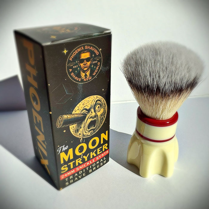 Moon Stryker 24mm Snickle Synth Hybrid Brush | A Space-Age Revival with a Touch of Cinema Magic! - Phoenix Artisan Accoutrements