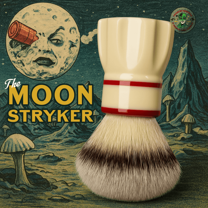 Moon Stryker 24mm Snickle Synth Hybrid Brush | A Space-Age Revival with a Touch of Cinema Magic! - Phoenix Artisan Accoutrements