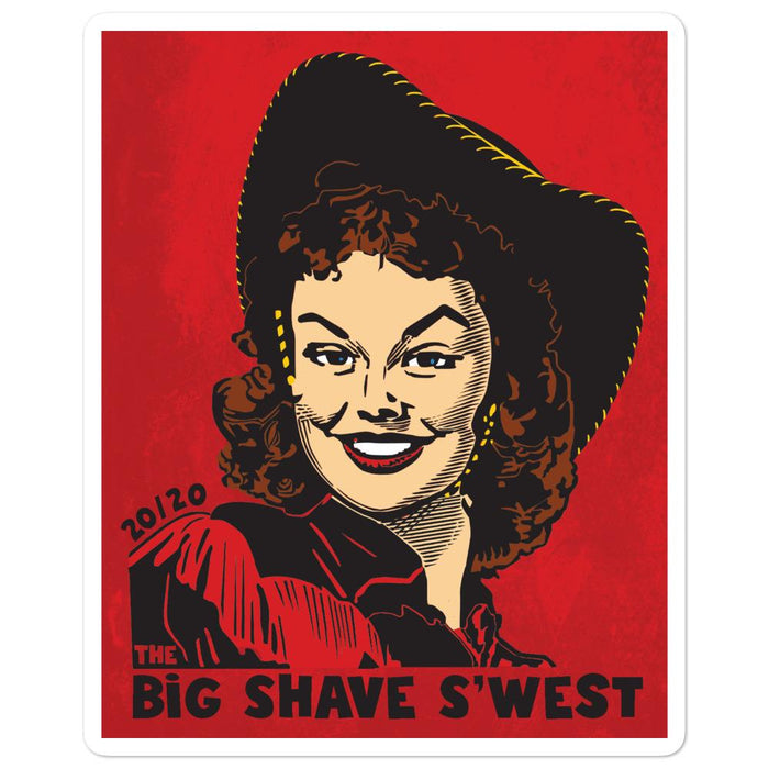 Official Big Shave S'west 20/20 Bubble-Free Vinyl Stickers | Available in 3 Sizes - Phoenix Artisan Accoutrements