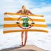 Official Phoenix Shaving Beach Towel | Orange Stripes - Phoenix Artisan Accoutrements