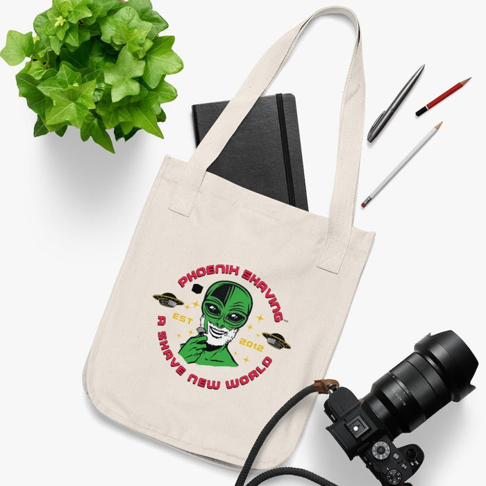 Official Phoenix Shaving Organic Canvas Tote Bag | Shaving Alien | Available in Multiple Colors! - Phoenix Artisan Accoutrements