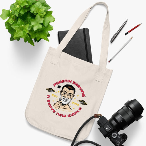 Official Phoenix Shaving Organic Canvas Tote Bag | Shaving Man | Available in Multiple Colors - Phoenix Artisan Accoutrements