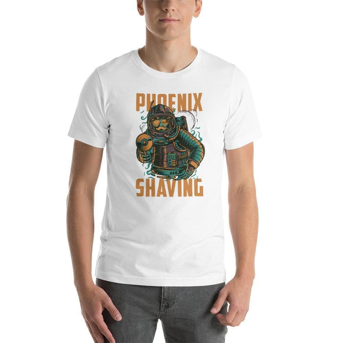 Phoenix Astronaut w/ Green Ray Short-Sleeve Unisex T-Shirt - Phoenix Artisan Accoutrements