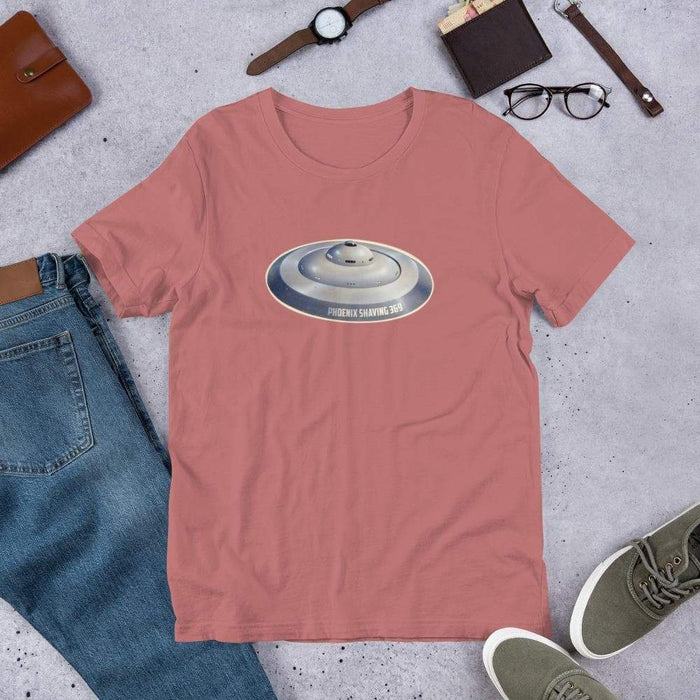 Phoenix Shaving 369 Saucer Short-Sleeve Unisex T-Shirt - Phoenix Artisan Accoutrements