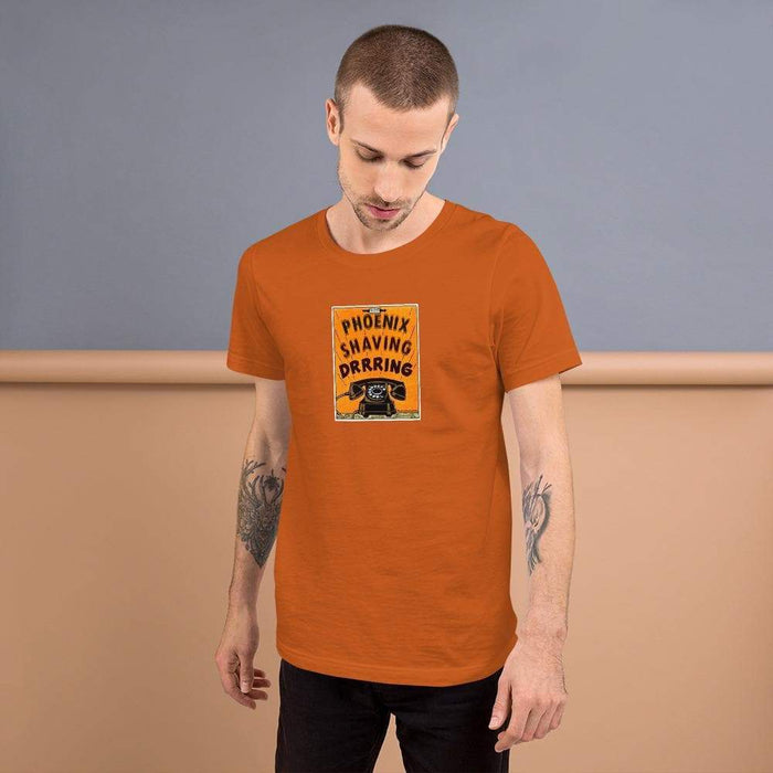 Phoenix Shaving Bakelite Phone Short-Sleeve Unisex T-Shirt - Phoenix Artisan Accoutrements