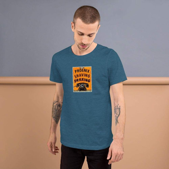 Phoenix Shaving Bakelite Phone Short-Sleeve Unisex T-Shirt - Phoenix Artisan Accoutrements