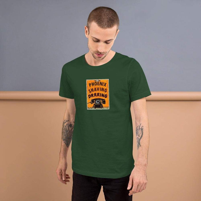 Phoenix Shaving Bakelite Phone Short-Sleeve Unisex T-Shirt - Phoenix Artisan Accoutrements