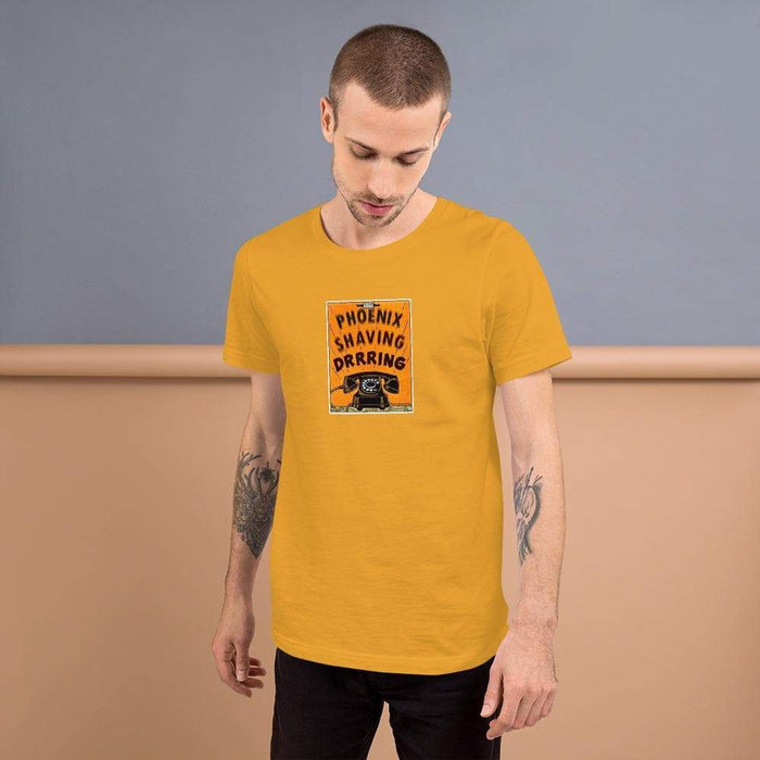 Phoenix Shaving Bakelite Phone Short-Sleeve Unisex T-Shirt - Phoenix Artisan Accoutrements